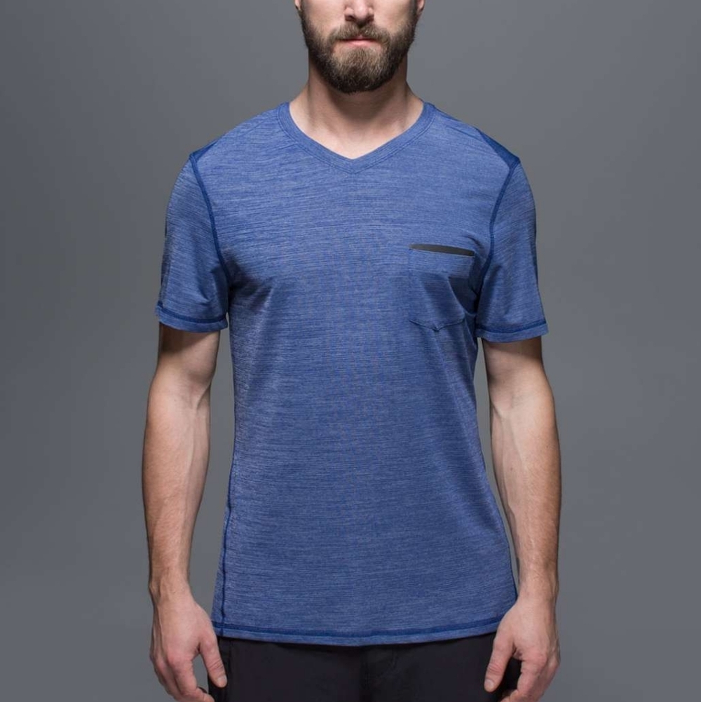 Lululemon Up Front Short Sleeve V Neck Top
